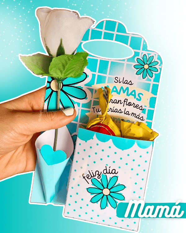 BLISTERS PORTA BOMBONES Y FLOR - Imagen 3