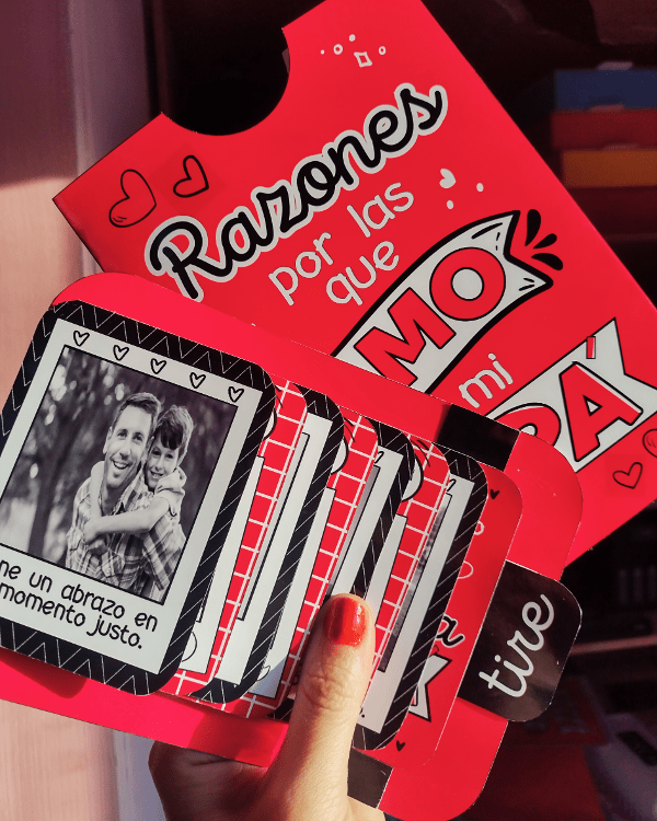 TARJETA "Razones por las que amo a mi Papá"
