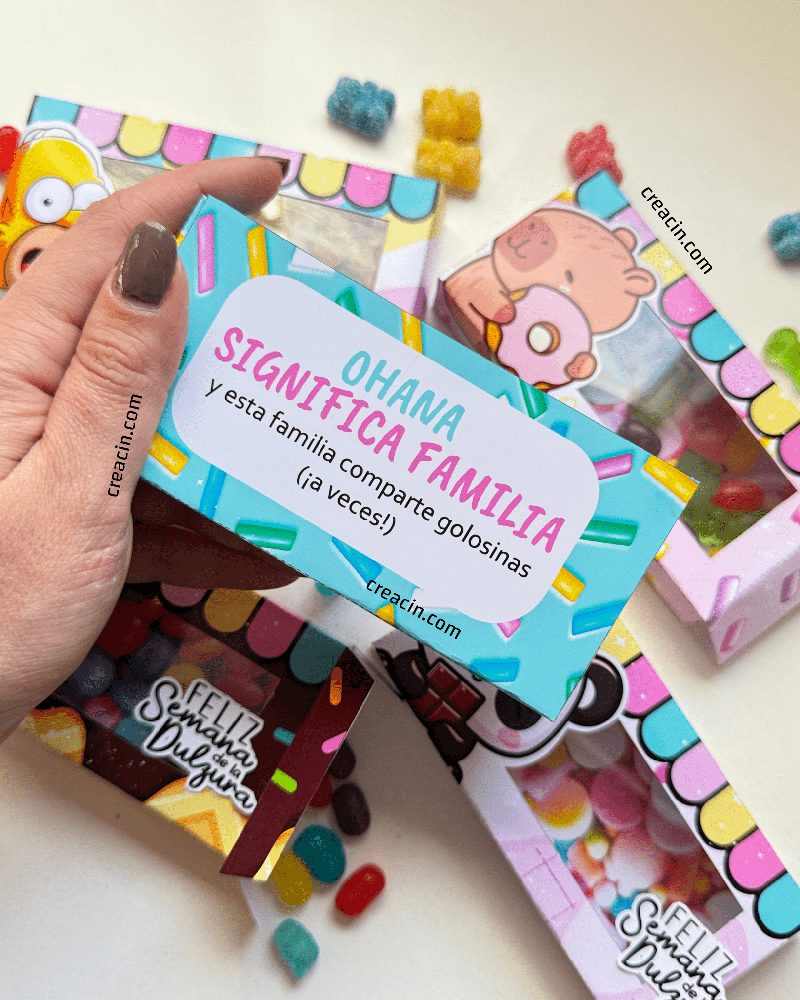 Cajitas con visor para dulces - Imagen 5