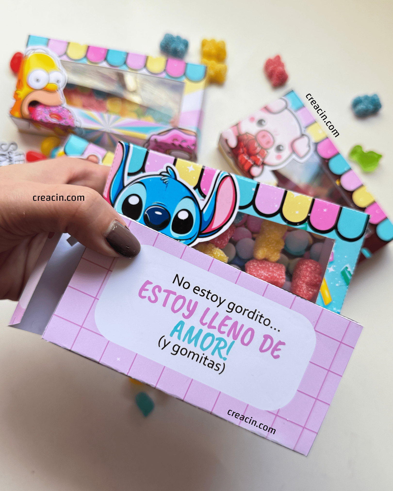 Cajitas con visor para dulces - Imagen 2