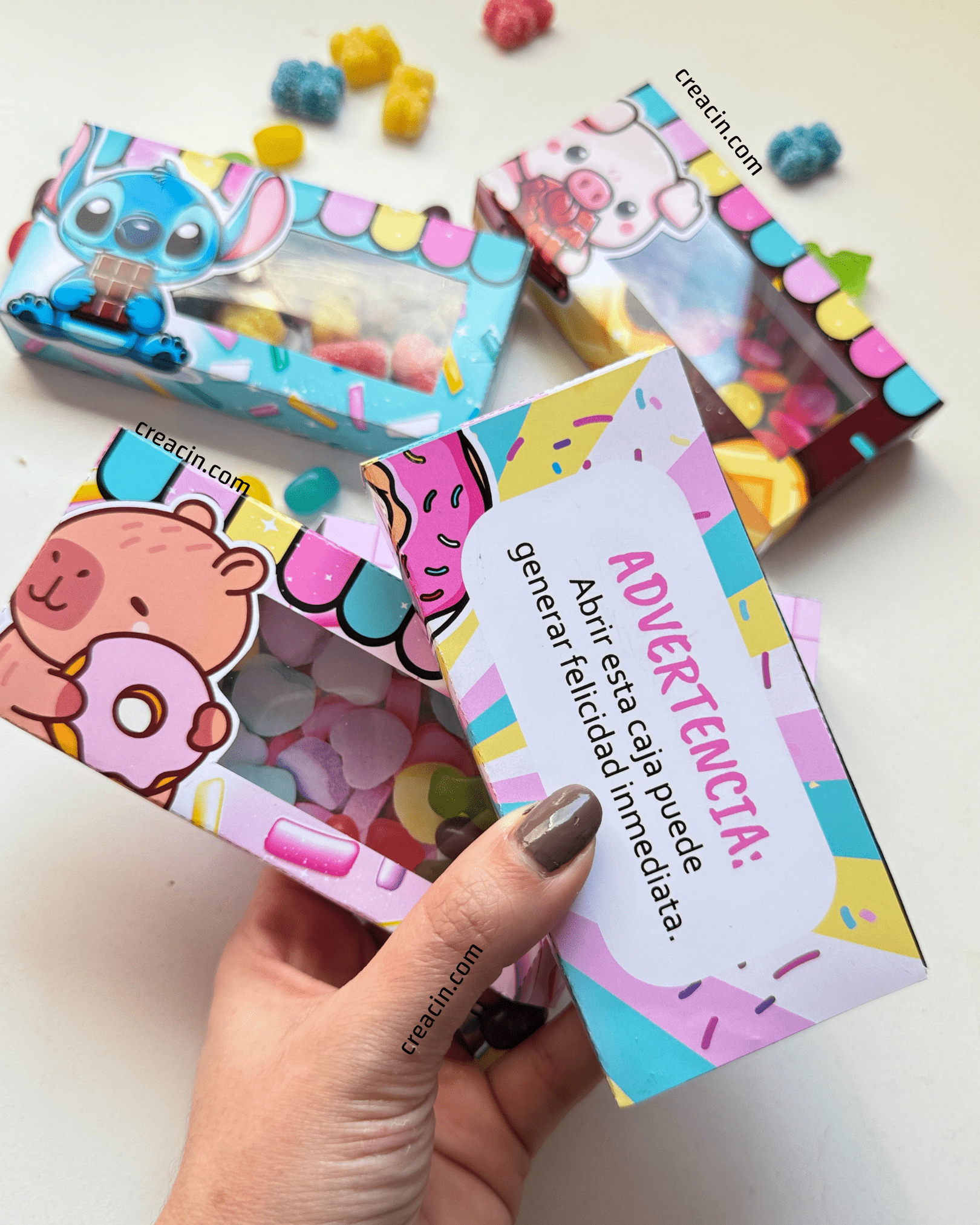 Cajitas con visor para dulces - Imagen 3