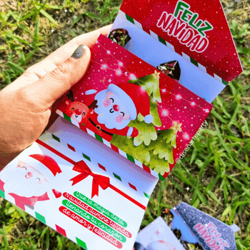 CAJITA TIPO SOBRE NAVIDEÑA