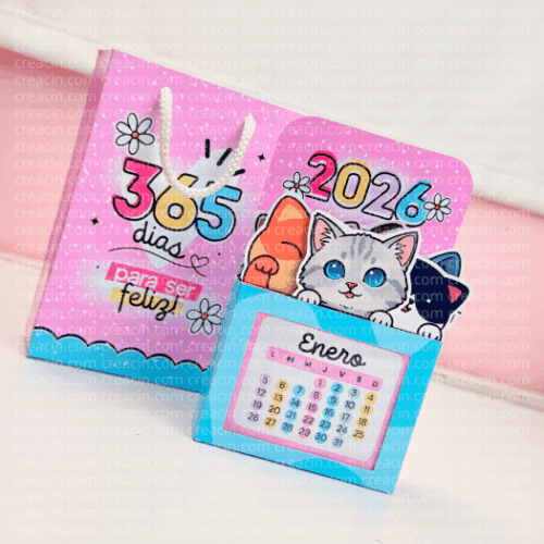 CALENDARIO GATITOS CUTE 2026 – Creacin-Kits imprimibles- Cursos y ...