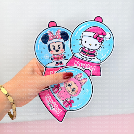 BLISTER PORTAESFERAS CON PERSONAJES NAVIDEÑOS - Imagen 6