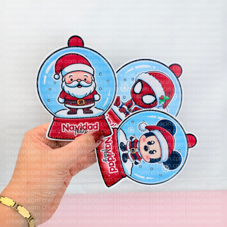 BLISTER PORTAESFERAS CON PERSONAJES NAVIDEÑOS - Imagen 4